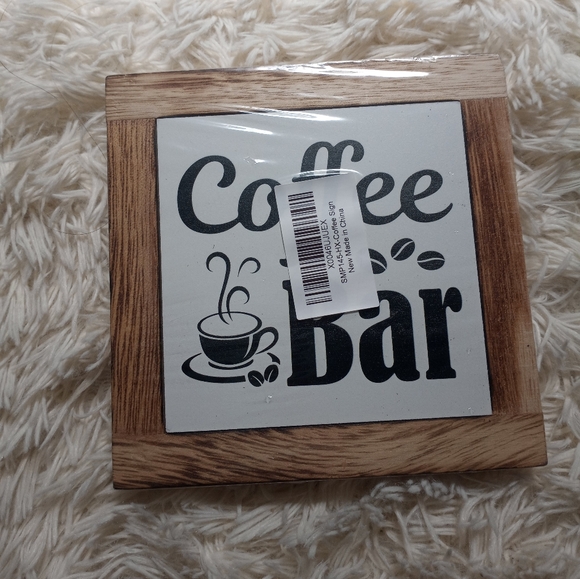 Amazon Other - Wooden Coffee Bar Sign